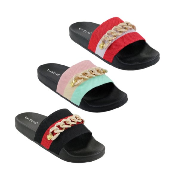 Comfort Slides Sandals Slip On House Slippers Beach Pool Vacay - Picture 2 of 2